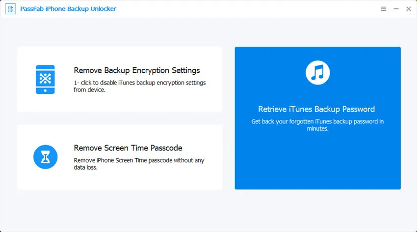 PassFab iPhone Backup Unlocker Free Download for pc